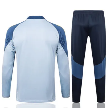 24-25 Boca gray blue half zip training suit