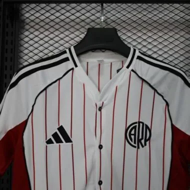 25-26 River Plate white baseball jersey