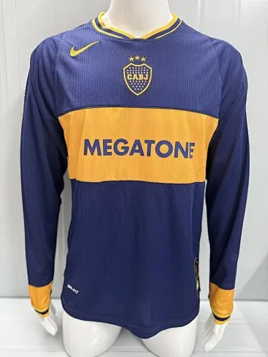 Retro Boca Juniors 2006/07 Home Long Sleeve soccer jerseys