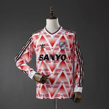 Retro River Plate 1994 Away Long Sleeve Jersey