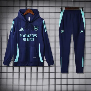 24-25 Arsenal Dark blue hoodie suit