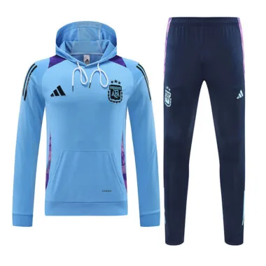 24-25 Argentina blue hoodie suit