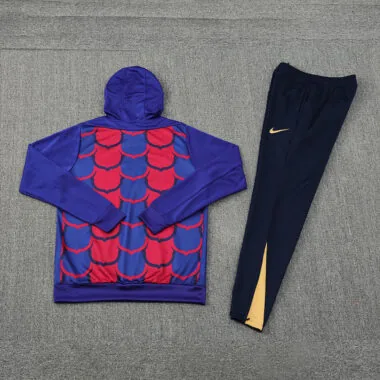24-25 Barcelona blue and red hoody suit