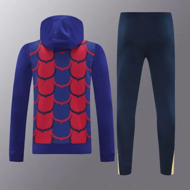 24-25 Barcelona blue and red hoody suit