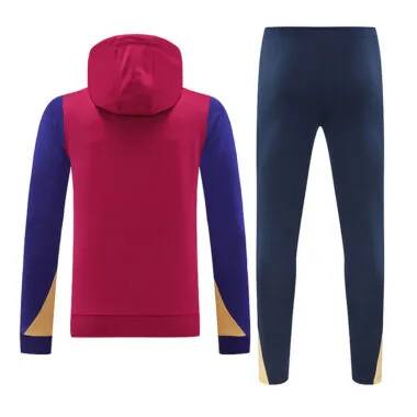 24-25 Barcelona red hoodie suit