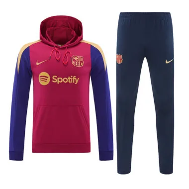 24-25 Barcelona red hoodie suit