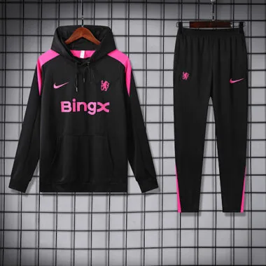 24-25 Chelsea Black hoodie suit