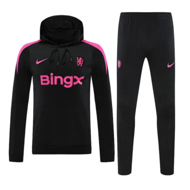 24-25 Chelsea Black hoodie suit