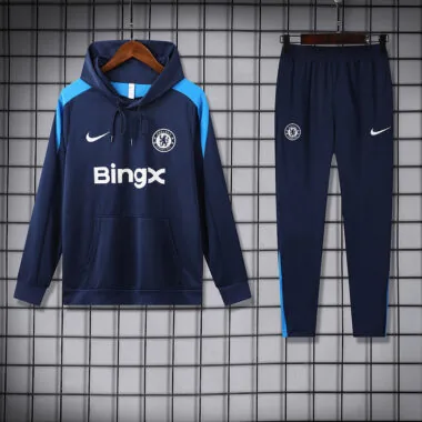 24-25 Chelsea Dark blue hoodie suit