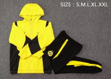 24-25 Dortmund yellow hoodie tracksuit