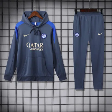24-25 Inter Milan gray hoodie suit