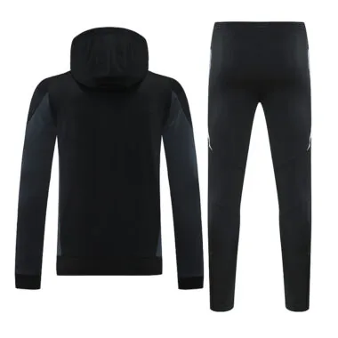 Conjunto de camisola com capuz preta do Manchester United, tamanhos 24-25