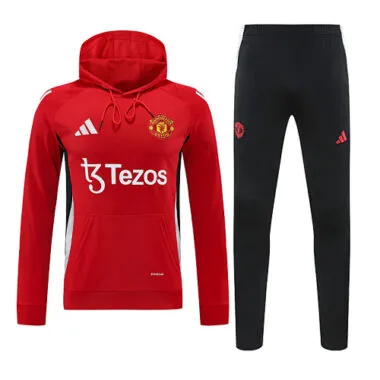 24-25 Manchester United red hoodie suit