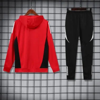24-25 Manchester United red hoodie suit