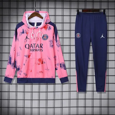 24-25 PSG Pink hoodie suit