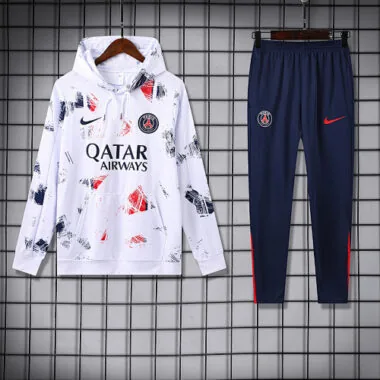 24-25 PSG white hoodie suit