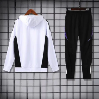 24-25 Real Madrid White hoodie suit