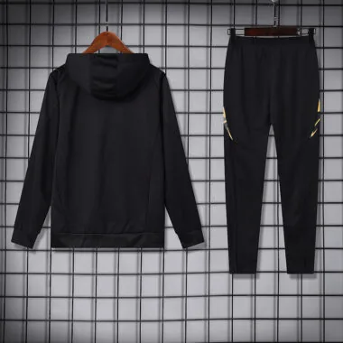 24-25 Real Madrid black hoodie suit