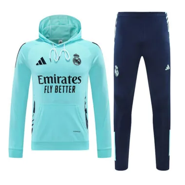 24-25 Real Madrid green hoodie suit