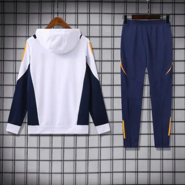 24-25 Real Madrid white hoodie suit