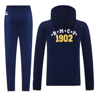 25-26 Real Madrid dark blue hoodie suit