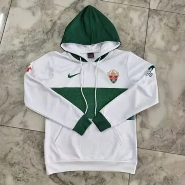 Elche FC 2025/26 White and Green Hoodie