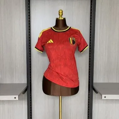 Damesvoetbalshirt België 2025-26, thuisuitvoering, maat S-2XL