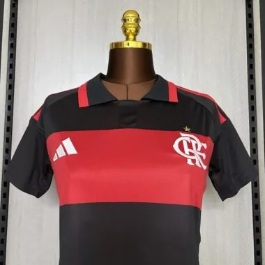 Women#039;s Crop Top 2025/26 Flamengo Home Jersey S-2XL