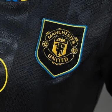 Women#039;s Crop Top 2025/26 Manchester United Second Away Jersey S-XL
