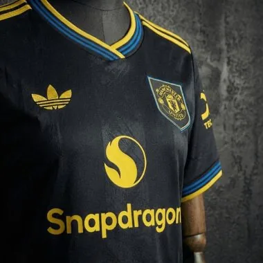 Women#039;s Crop Top 2025/26 Manchester United Second Away Jersey S-XL