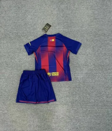 Barcelona 2025/26 Home kid kit With New Sponsor 16-28