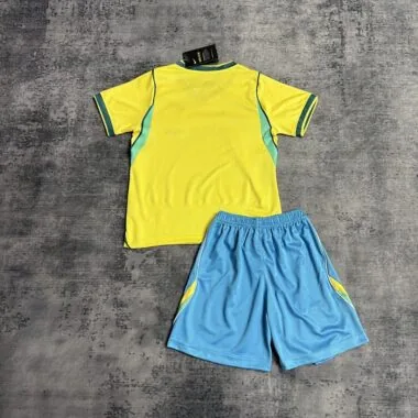 Brazil 2026 World Cup Home Kid kit (Size 16-28)