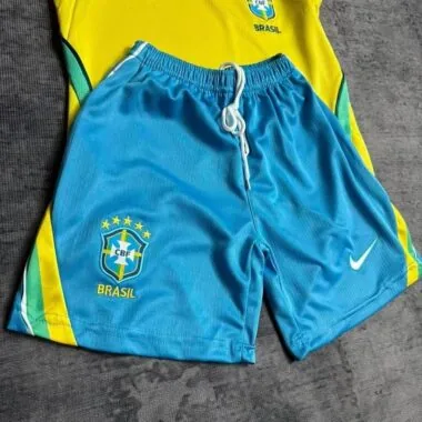 Brazil 2026 World Cup Home Kid kit (Size 16-28)
