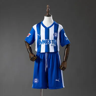Deportivo Alavés 2025/26 Home kids soccer jerseys