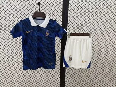 Camisola de futebol da França para crianças do Campeonato do Mundo de 2026