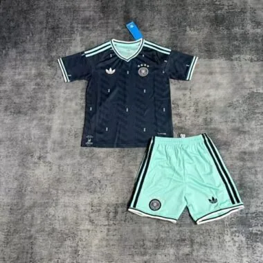 Alemanha 2025/26 - Camisola de jogo fora de casa para criança, tamanhos 16-28