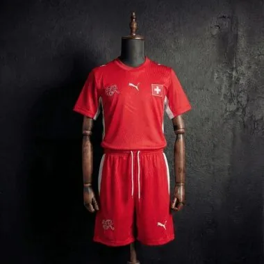 Camiseta de fútbol de local «Kid Kit Switzerland 2026» (tallas 16-28)