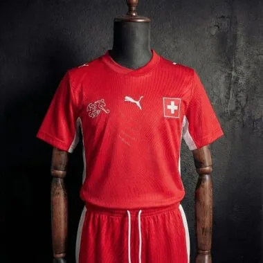 Camiseta de fútbol de local «Kid Kit Switzerland 2026» (tallas 16-28)