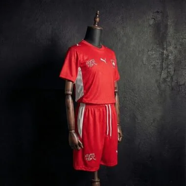Camiseta de fútbol de local «Kid Kit Switzerland 2026» (tallas 16-28)