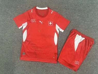Camiseta de fútbol de local «Kid Kit Switzerland 2026» (tallas 16-28)