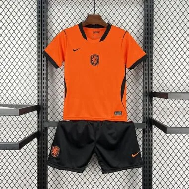 Netherlands 2026 World Cup Home kids soccer jerseys Size 16-28