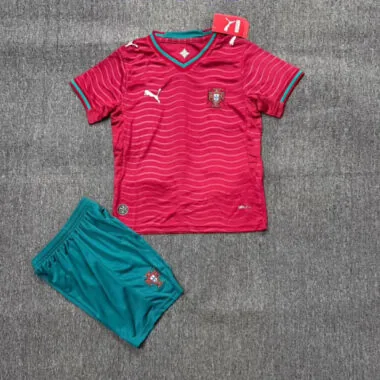 Portugal 2026 World Cup Home Kids Kit