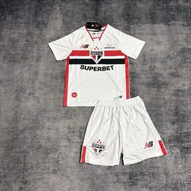 Sao Paulo 2026/27 home kids Soccer jersey