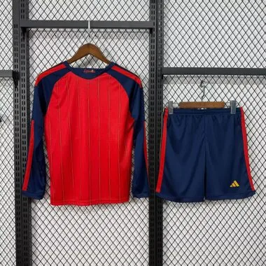 Spain 2026 World Cup Home Long Sleeve kids Jersey