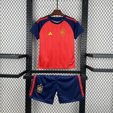 Spain 2026 World Cup Home kids Soccer jersey