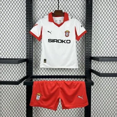 Sporting de Gijon 2025/26 Third Away Kids Kit
