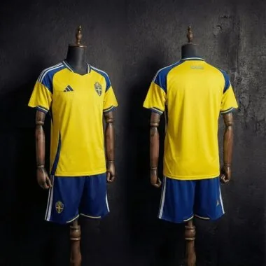 Sweden 2026 World Cup Home Kid kit (Size 16-28)