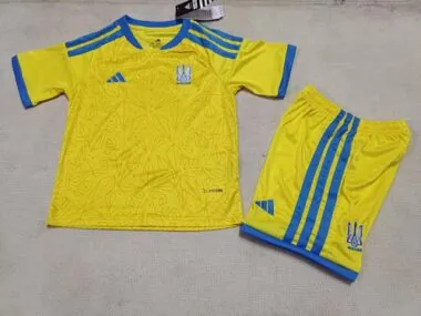 Ukraine 2026 World Cup Home Kid kit size 16-28