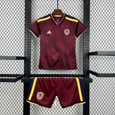 Equipamento infantil da Venezuela para o Mundial de 2026 (jogo em casa), tamanhos 16-28