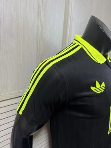 2025/26 AD x Oasis Tour Jacquard Black and Green font 25 Player Version Jersey (S-2XL)